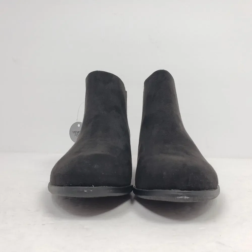 Sonoma Goods For Life Osmona Girls Size 4Y Black Side Zip Ankle Bootie Boots